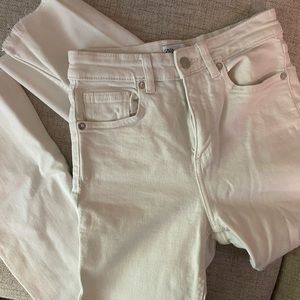 Zara bootcut white jeans